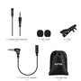 AGPTEK Microphone pour PC 3.5mm Jack Audio, 2m Mini Micro Cravate Condensateur Omnidirectionnel avec 2 Transformations pour Entr