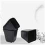 50 PCS carrés de Plants Pots de Plantes succulentes en Plastique Panier de Plantes de Fleurs pour Jardin 6x6x6.5cm (Noir)