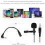 Gyvazla Micro Cravate pour Téléphone, 3.5mm Audio Jack Omnidirectionnel Microphone Condensateur Tie Clip on pour Youtube/Intervi