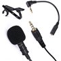 Gyvazla Micro Cravate pour Téléphone, 3.5mm Audio Jack Omnidirectionnel Microphone Condensateur Tie Clip on pour Youtube/Intervi