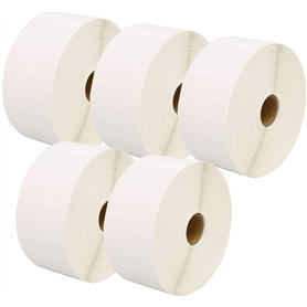 5 Compatibles Rouleaux 52mm x 38mm Étiquettes thermique pour Zebra GK420d GK420t GC420d GX420d GX420t GC420t GX430t GT800 LP2844