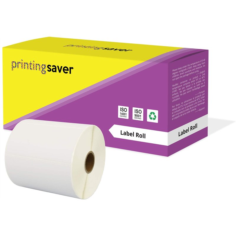 Image secondaire de Printing Saver 100 x 50 mm Compatible Étiquettes thermique direct (1000 Étiquettes par Rouleau) pour Zebra Toshiba Citizen Sato 