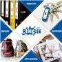 RINKLEE 99010 S0722370 Étiquettes Compatible pour DYMO LabelWriter 4XL 450 400 330 320 310 Duo/Turbo/Twin Turbo SEIKO SLP 450 43