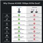 ACASIS External Hard Drive Adapters and M.2 Nvme SSD Enclosures, USB 3.2 10Gbps Dock Disque Durs, Support 2230 2242 2260 2280 M.