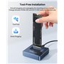 ACASIS External Hard Drive Adapters and M.2 Nvme SSD Enclosures, USB 3.2 10Gbps Dock Disque Durs, Support 2230 2242 2260 2280 M.