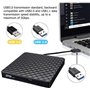 Lecteur CD DVD Externe USB 3.0, Graveur CD DVD Externe CD/DVD /-RW/ROM Transmission à Grande Windows 10/8 / 7 / XP/Vista/Linux/M