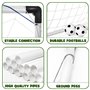 Dreamon Cage de Football Lot de 2 Buts de Football et Balle d'enfants, Jouet de Sport pour Extérieur Intérieur