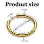 LIUJZZJ 5 Paires Boucles d'Oreilles Créoles en Acier Inoxydable Boucles d'Oreilles Cercles Cartilage Anneaux de Nez Lèvres 8/10/