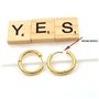 LIUJZZJ 5 Paires Boucles d'Oreilles Créoles en Acier Inoxydable Boucles d'Oreilles Cercles Cartilage Anneaux de Nez Lèvres 8/10/