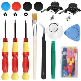 Veperain Paquet de 2 analogiques Joystick 3D de Rechange pour Manette Joy Con de Nintendo Switch et Switch OLED avec Tournevis e