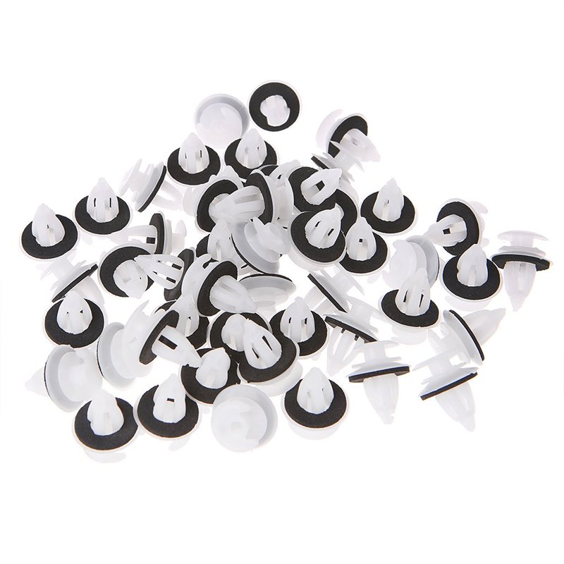Cuigu 50Pcs Clips De Panneau De Porte De Voiture avec Bague D'étanchéité pour E34 E36 E38 E39 E46 M3 M5 Z3 X5