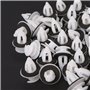 Cuigu 50Pcs Clips De Panneau De Porte De Voiture avec Bague D'étanchéité pour E34 E36 E38 E39 E46 M3 M5 Z3 X5