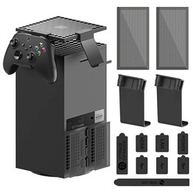 Housse Anti-poussière pour Manette Xbox Series X - Accessoires de Jeu 2 en 1 avec Couvercle de Filtre à poussière Compatible ave