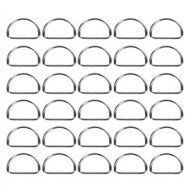 BuxiuGK 30Pcs Anneaux en D Boucle en Métal 32mm