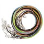 10 Pcs Cordon Collier 60 Cm 1.5 Mm pour Hommes Femmes
