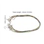 10 Pcs Cordon Collier 60 Cm 1.5 Mm pour Hommes Femmes, Cordon De Collier en Coton Ciré avec Fermoir pour Fabrication De Bijoux, 