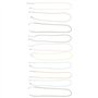 10 Pcs Cordon Collier 60 Cm 1.5 Mm pour Hommes Femmes, Cordon De Collier en Coton Ciré avec Fermoir pour Fabrication De Bijoux, 