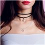 10 Pcs Cordon Collier 60 Cm 1.5 Mm pour Hommes Femmes, Cordon De Collier en Coton Ciré avec Fermoir pour Fabrication De Bijoux, 