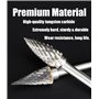 Jeu de Fraises en Carbure de Tungstène pour Dremel, 10 Pièces Fraises Rotatives à Double Coupe avec Tige de 1/8" pour Sculpture 