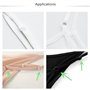 EPRHAY Lot de 100 Attaches en Plastique Transparent pour Soutien-Gorge Lingerie Lingerie Forme 8 et Anneau en O Boucle de Bikini