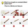 Amacoam Embout Queue Billard 20 Pièces 12 mm Rigide de Billard Cue Conseils Laiton à Visser à Pointes de Rechange avec Billard B