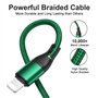 RAVIAD Câble Multi USB, 3 en 1 Multi Chargeur USB Câble en Nylon Tressé avec Micro USB Type C Lightning Connecteurs pour iPhone,