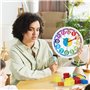 Lafocuse Silencieuse Horloge Murale Enfant Apprentissage Colorée avec 3D Chiffres Facile à Lire pour Ecole Chambre Enfant Classe