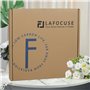 Lafocuse Horloge Murale Engrenages Mobiles Geante 57 cm Noire Industrielle Bois Vintage Pendule Murale Steampunk Chiffres Romain