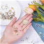 100 Paires Earring Posts Pad, Poteaux Plat de Boucle d'oreille, Boucles d'oreilles en Acier Inoxydable, pour la Fabrication de B