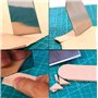 Zhioudz 2 Couteau à DéCouper En Cuir Outil De Biseautage Pour Cuir, Contenant 2 Tailles De En Cuir Couteau à Parer, Biseau En Cu