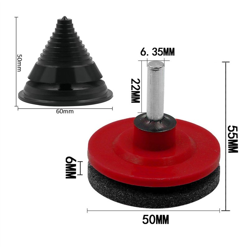 Image secondaire de SIYI-XIU 4 Pièces Affuteur Lame Tondeuse Gazon Universel Aiguiseur de Tondeuse Accessoires pour Tondeuses avec 1Pcs Kit D'équili