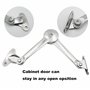 XNJIHWA 2Pcs Charnière de Couvercle Compas Meuble 40Lbs Ascenseur Réglable de Charnière de Support Alliag de Zinc pour Porte D'a