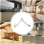 XNJIHWA 2Pcs Charnière de Couvercle Compas Meuble 40Lbs Ascenseur Réglable de Charnière de Support Alliag de Zinc pour Porte D'a