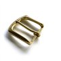 Boucle de ceinture en laiton massif 40 mm, Couleur laiton., L