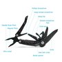 HONZIN Multi Usage Outils Pince 13 IN 1 en Acier Inoxydable Couteau Multi-outils Couteau de Poche en Plein Air pour le Randonnée