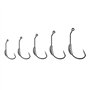 ANCLLO Lot de 25 hameçons de pêche lestés avec verrou à ressort, crochet en plastique souple pour poissons roux d'eau douce et s