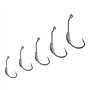 ANCLLO Lot de 25 hameçons de pêche lestés avec verrou à ressort, crochet en plastique souple pour poissons roux d'eau douce et s