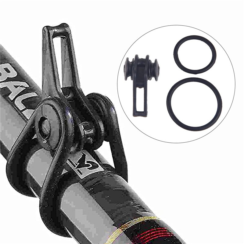 Image secondaire de Garde-Hameçon Canne à Pêche 20 Pièces Accessoires de Pêche, Porte-Hameçons en Plastique et Cercle en Caoutchouc, pour Placer et 