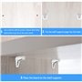 Chudian 30 pcs Goupilles de Support d'Étagère, Cheville de Support Étagère pour planche en Bois ou en Verre - Armoire de Cuisine