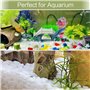 Gravier Galets Pierres Petits Cailloux de Marbre Blanc Naturels Cailloux Décoratifs Blancs pour Aquarium Décorations de Jardin P