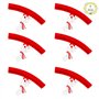 Haisheng 6PCS Protection de Jante Moto