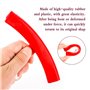 Haisheng 6PCS Protection de Jante Moto, Protecteur de Pneu Protection de Jante en Rouge Protection Bord de Jante Protection de J