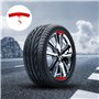 Haisheng 6PCS Protection de Jante Moto, Protecteur de Pneu Protection de Jante en Rouge Protection Bord de Jante Protection de J