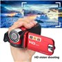 Diyeeni Caméscope vidéo portatif 1080P FHD Zoom numérique 16x, Appareil Photo numérique Trabar DV avec capteur COMS, Haut-Parleu