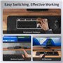 TESmart Commutateur KVM DisplayPort+HDMI 2 Monitors 2 Ordinateurs 4K@60Hz,KVM Switch Double Monitor 2 Port Extended Display,Emul