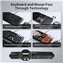 TESmart Commutateur KVM DisplayPort+HDMI 2 Monitors 2 Ordinateurs 4K@60Hz,KVM Switch Double Monitor 2 Port Extended Display,Emul