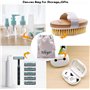 Ithyes Brosse pour le corps La brosse de bain à poils exfoliante naturels pour éliminer les toxines cellulites de la peau morte 