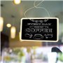 aupawdy 4 PCS Mini Petite Ardoise Craie Noir Double Face Rectangulaires Ardoise Restaurant plan de table Mariage Ardoise Blanche