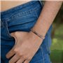 MagEnergy Bracelet magnétique en cuivre pour femmes 6.8 pouces réglable pour s'adapter à la plupart des poignets avec une belle 