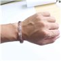MagEnergy Bracelet magnétique en cuivre pour femmes 6.8 pouces réglable pour s'adapter à la plupart des poignets avec une belle 